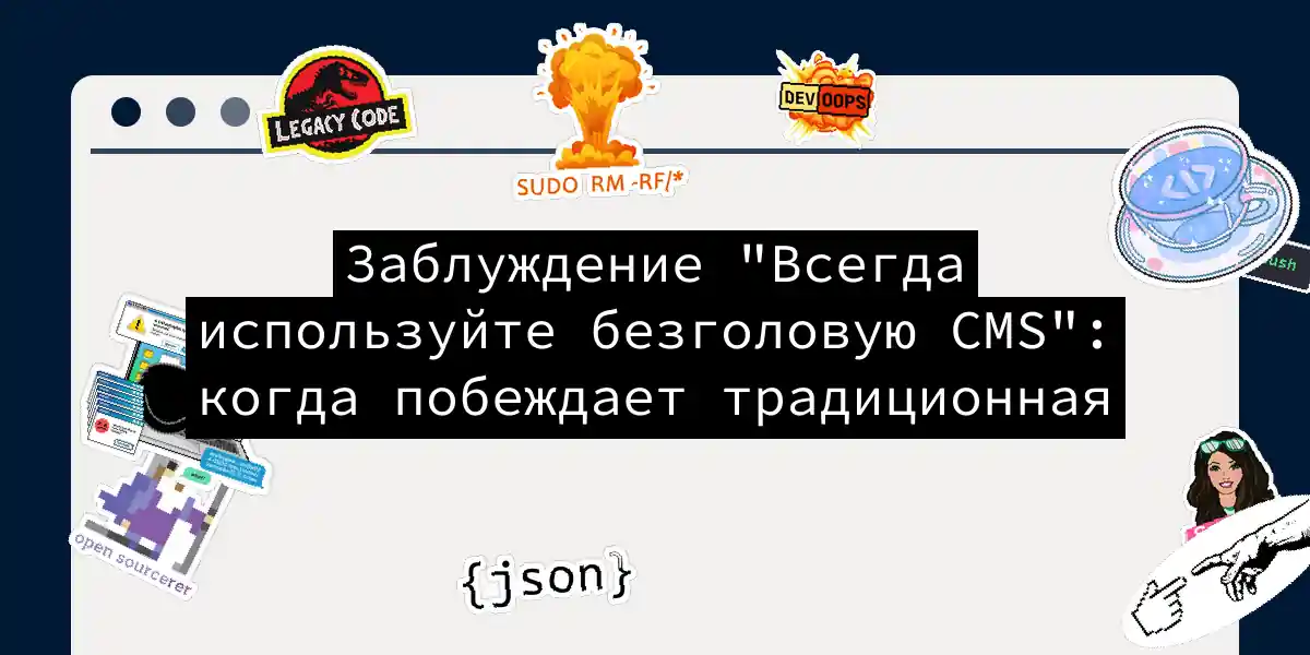 Заблуждение 'Всегда используйте безголовую CMS': когда побеждает традиционная